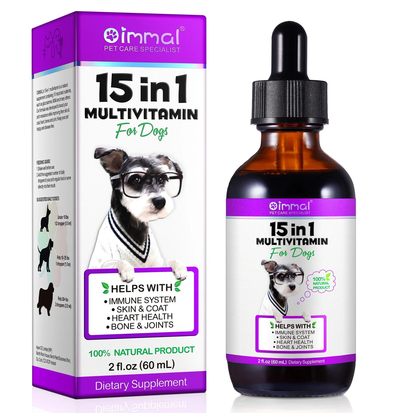 Dog Multivitamin 15-in-1 - Complete Health Support 60ml