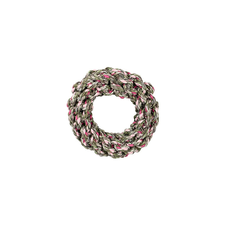 Heavy Duty Rope Dog Toy - Braided Ring Tug of War Dental