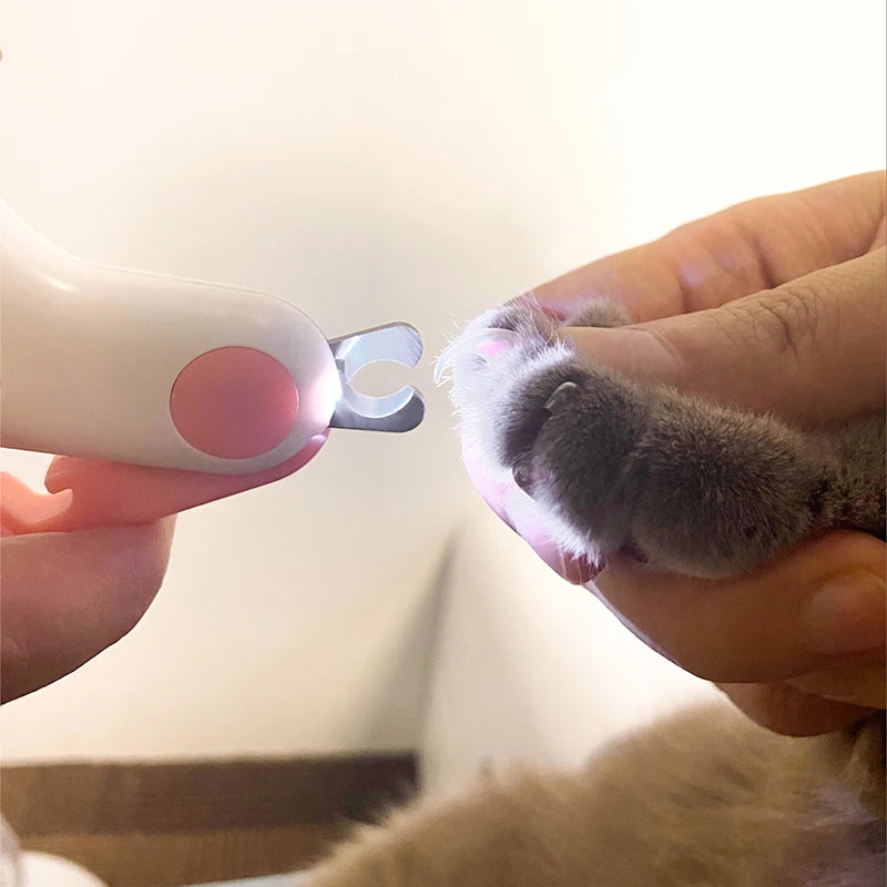 LED Pet Nail Clipper - Professional Safety Trimmer Dogs Cats