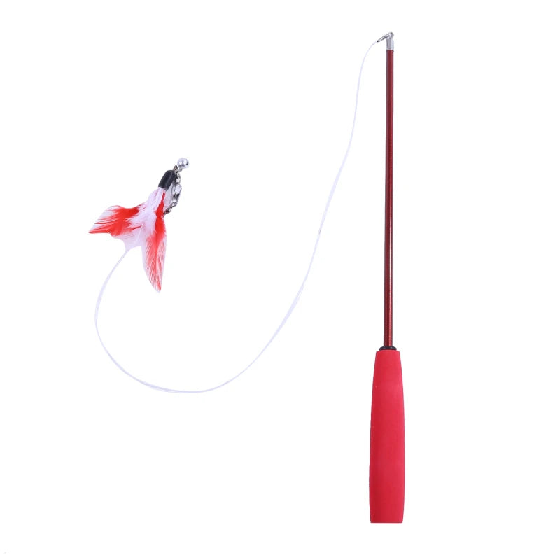 3-Section Cat Teaser Wand - Interactive Play