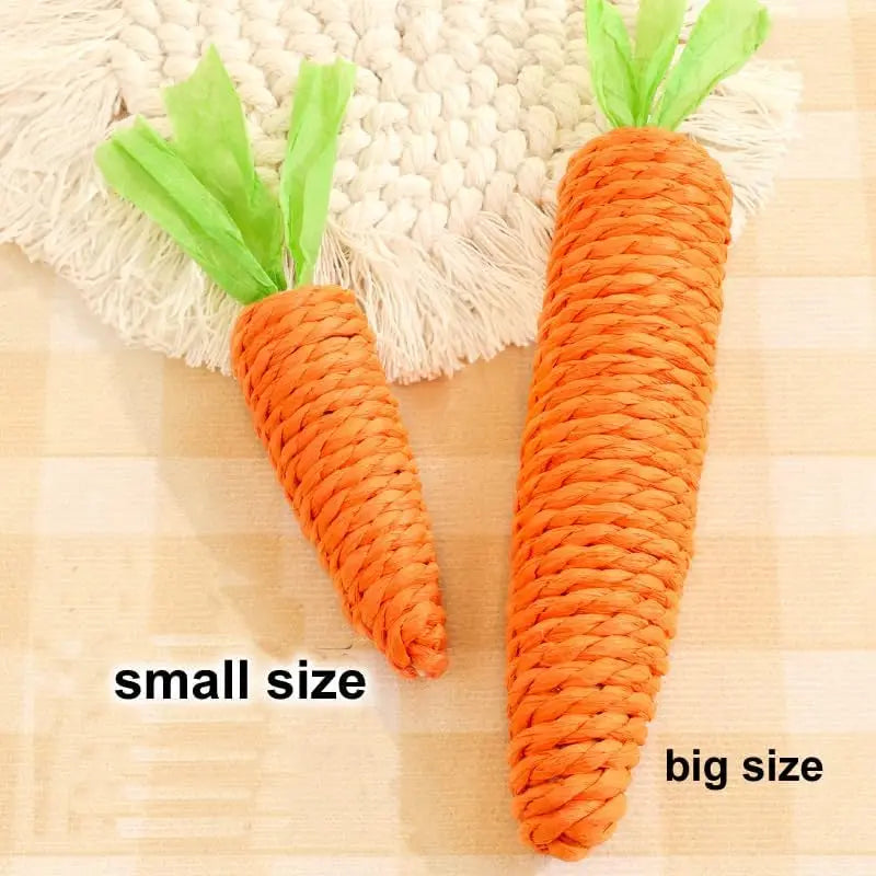 Carrot Cat Toy - Self Entertainment Teething Scratching