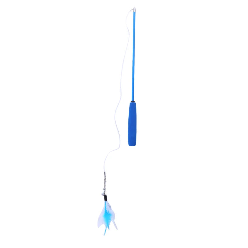 3-Section Cat Teaser Wand - Interactive Play