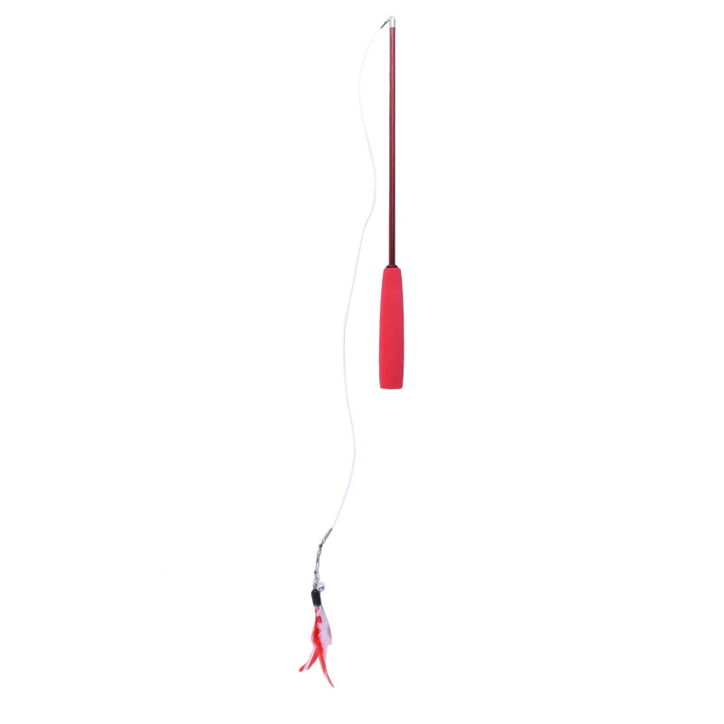 3-Section Cat Teaser Wand - Interactive Play