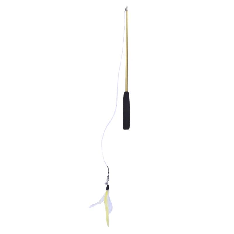 3-Section Cat Teaser Wand - Interactive Play