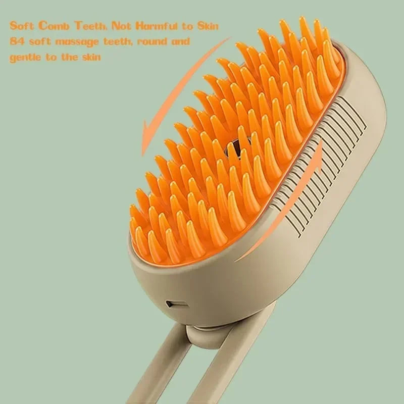 SteamGroom Pro 3-in-1 Electric Spray Brush Dogs Cats