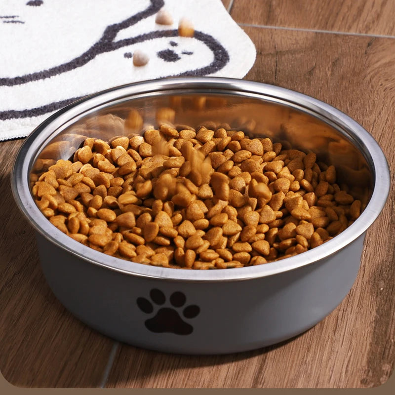 Stainless Steel Pet Bowl Non-Slip - Perfect Dogs Cats