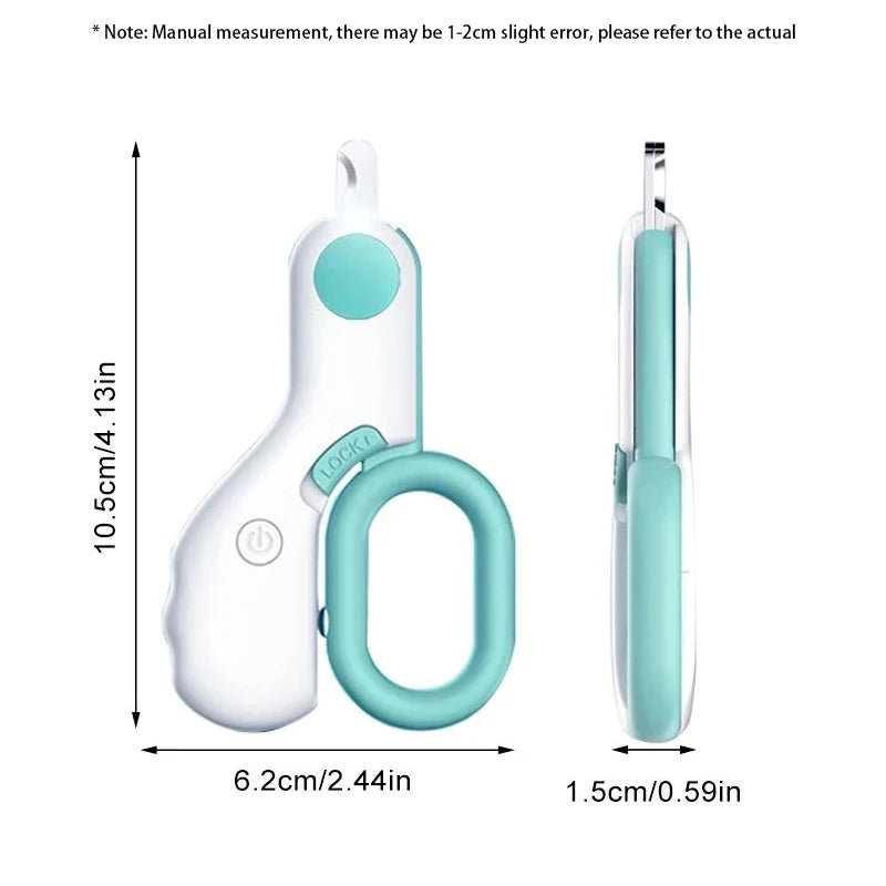 LED Pet Nail Clipper - Professional Safety Trimmer Dogs Cats