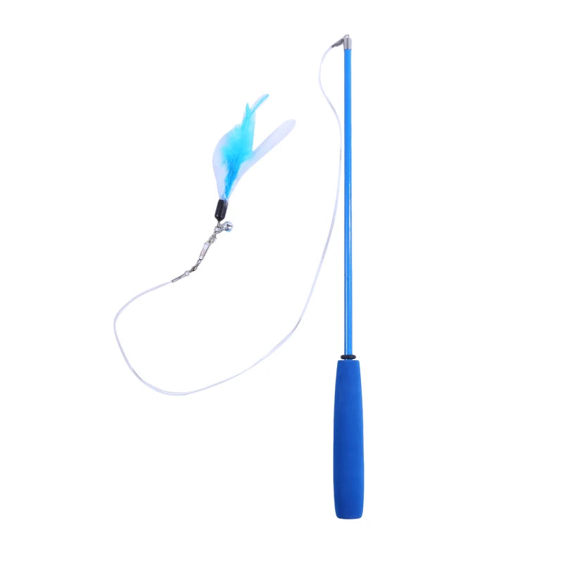 3-Section Cat Teaser Wand - Interactive Play