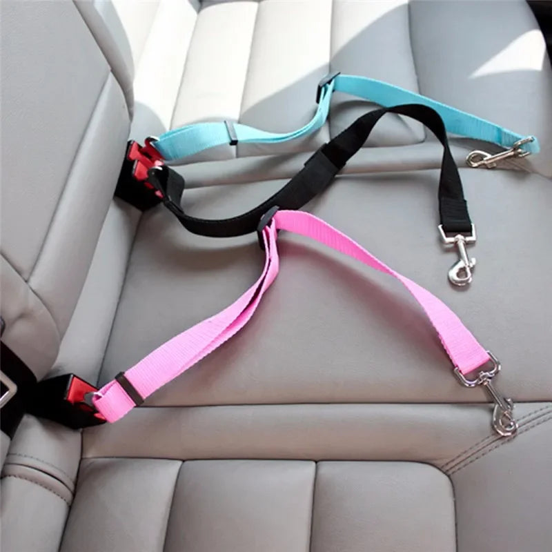 Universal Pet Car Seat Belt - Adjustable Dog Cat Safety Harness