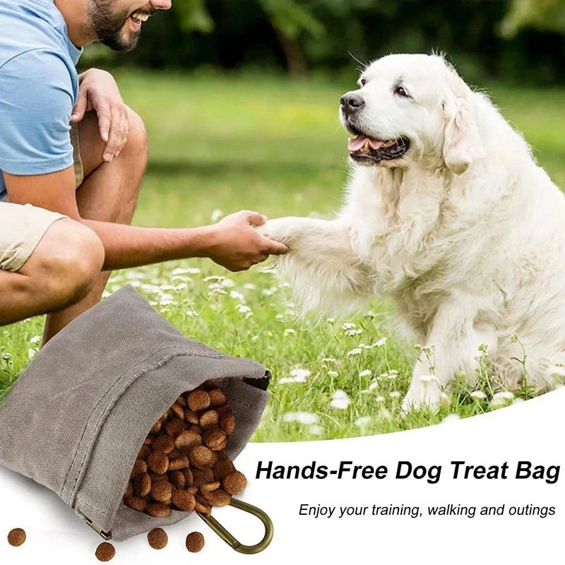 Canvas Dog Treat Pouch - Hands Free Training Bag