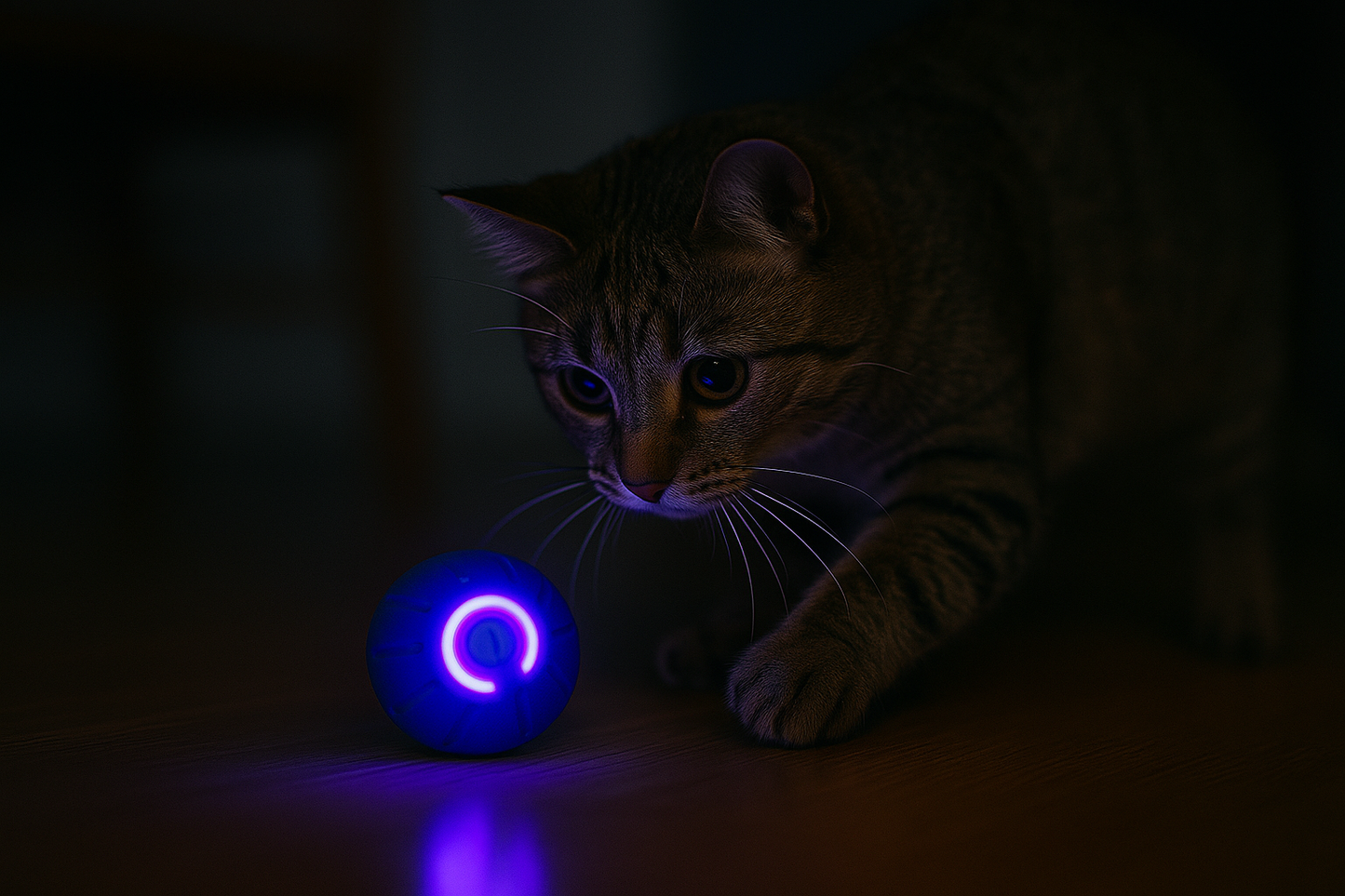 Cat with Glowing Ball