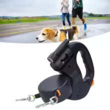 Dual Retractable Dog Leash LED - Tangle Free Two Dog Leash