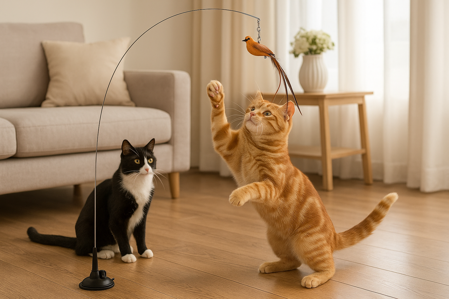 Multiple Cats Playing
