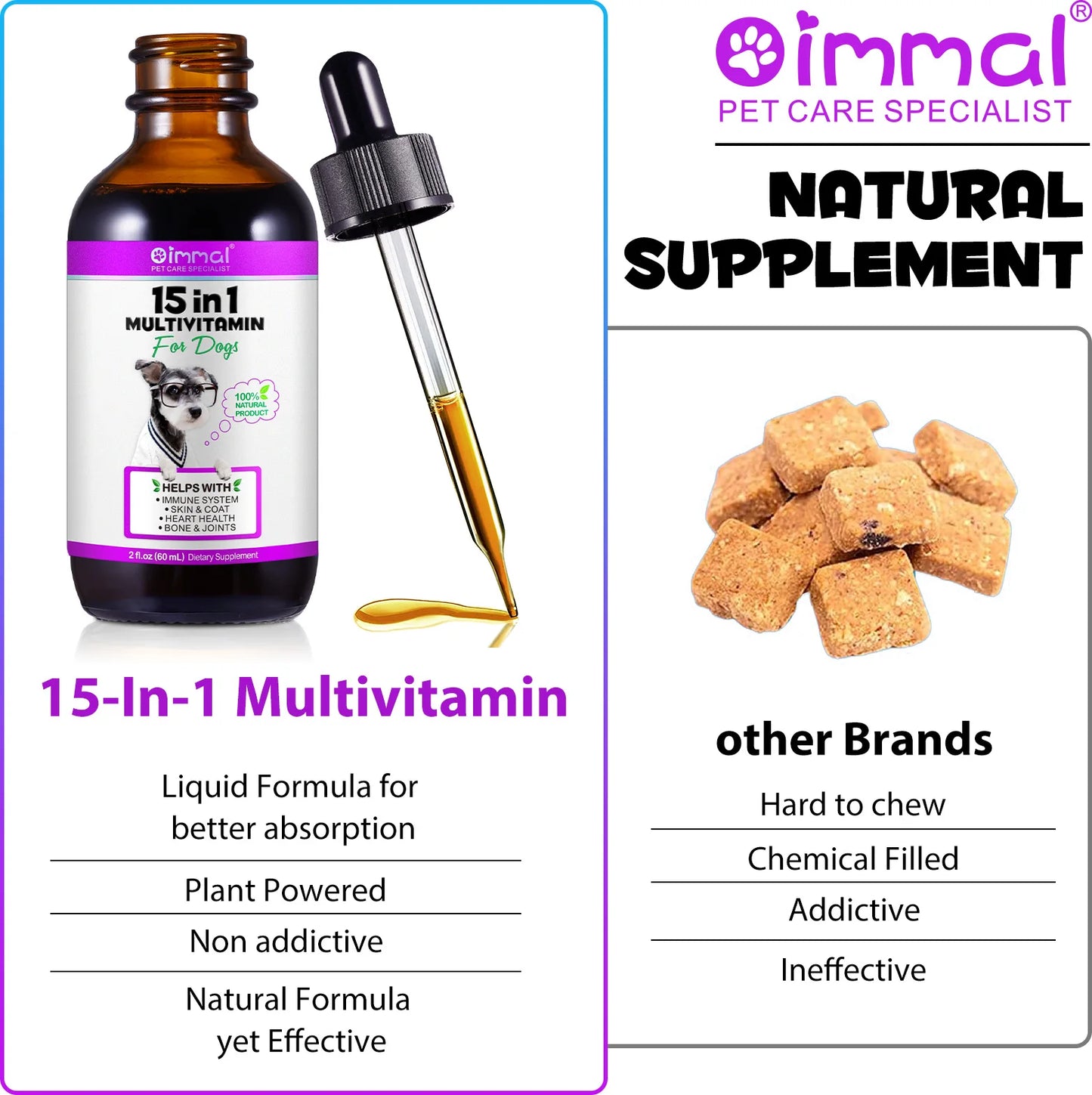 Dog Multivitamin 15-in-1 - Complete Health Support 60ml