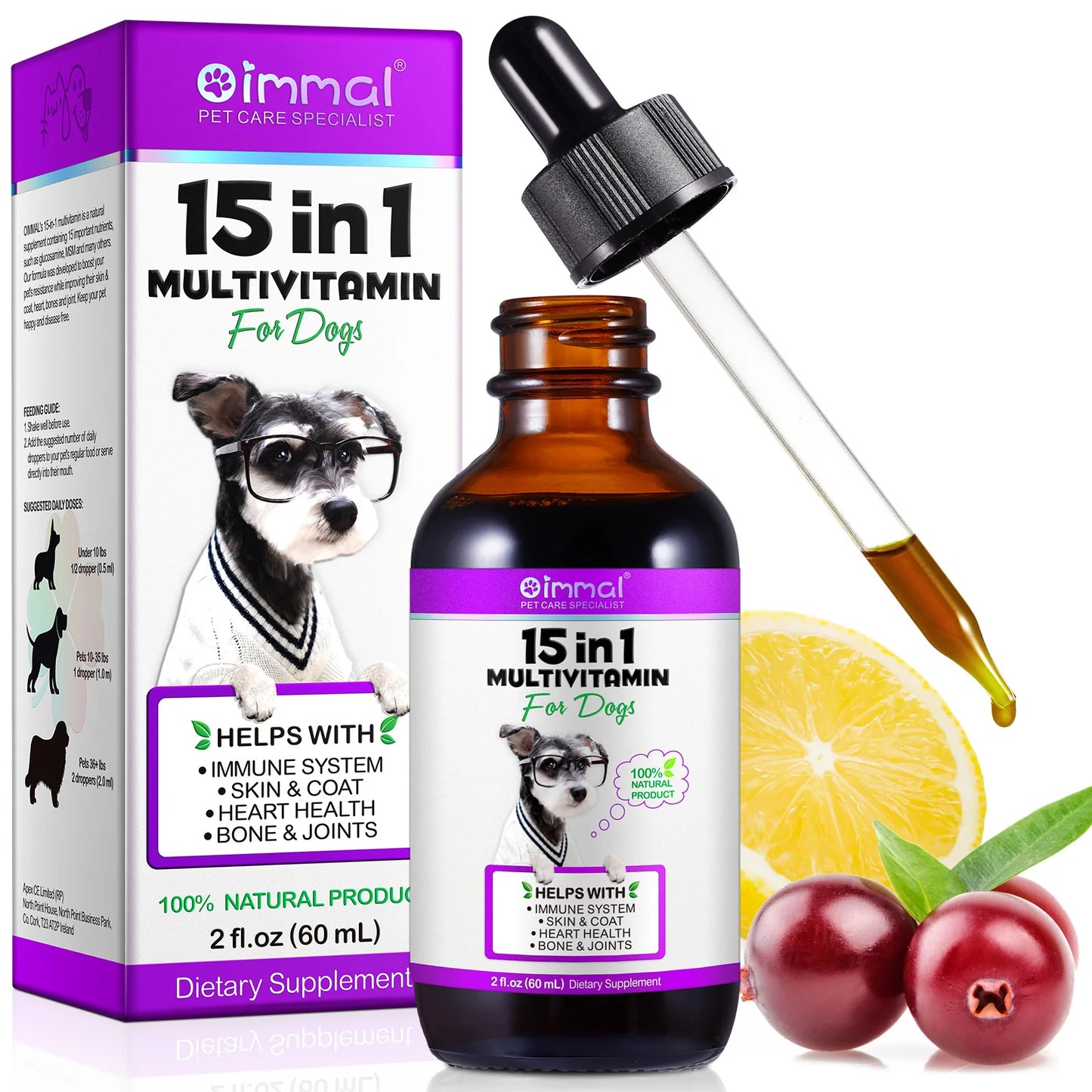 Dog Multivitamin 15-in-1 - Complete Health Support 60ml