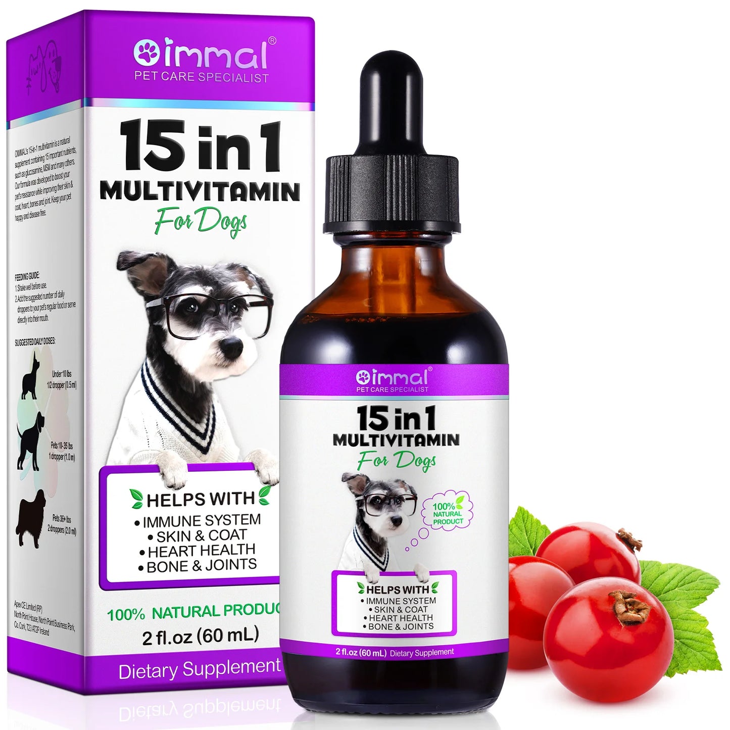 Dog Multivitamin 15-in-1 - Complete Health Support 60ml