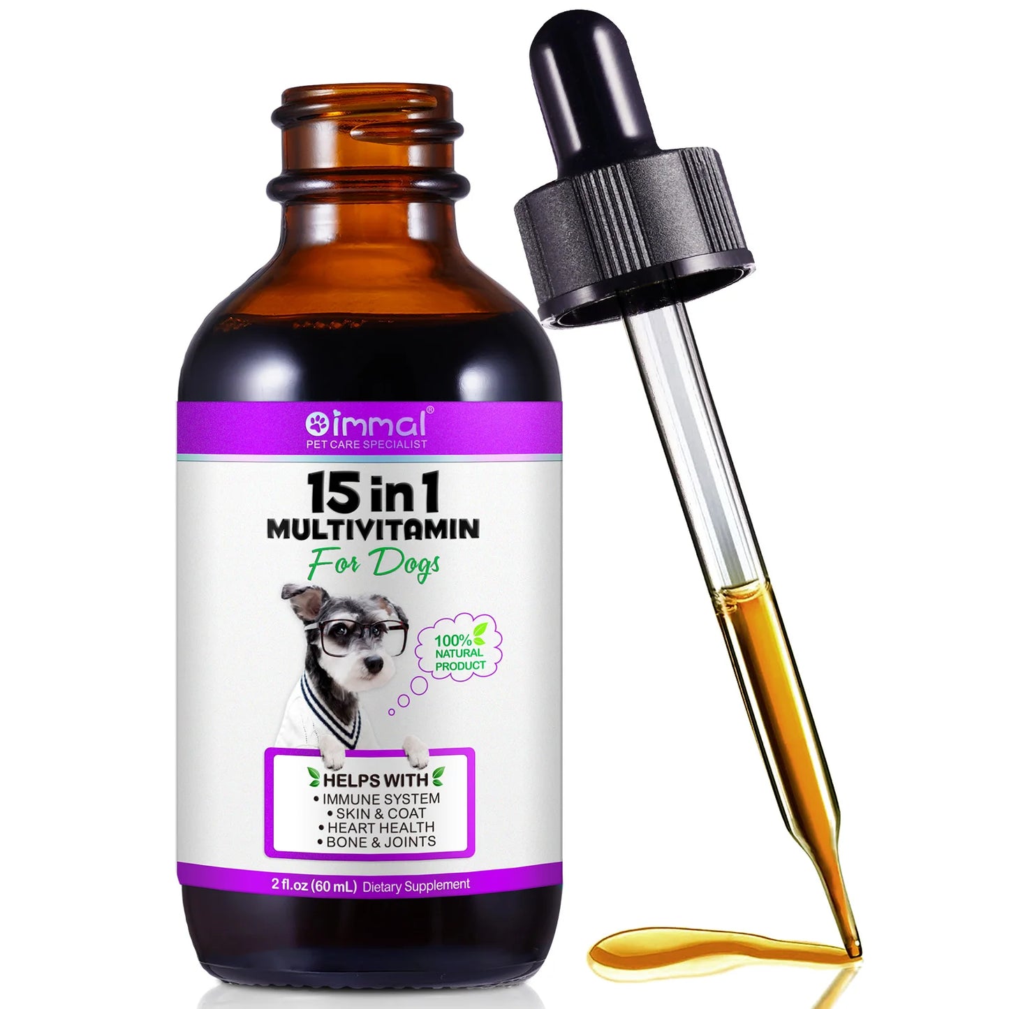 Dog Multivitamin 15-in-1 - Complete Health Support 60ml