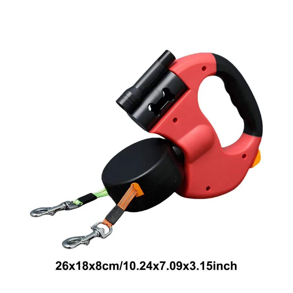 Dual LED Retractable Dog Leash