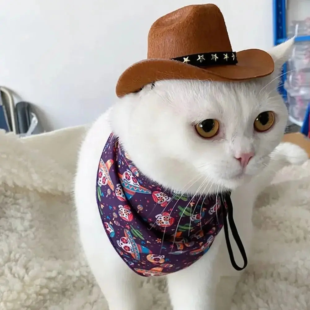Small Adjustable Pet Cowboy Hat