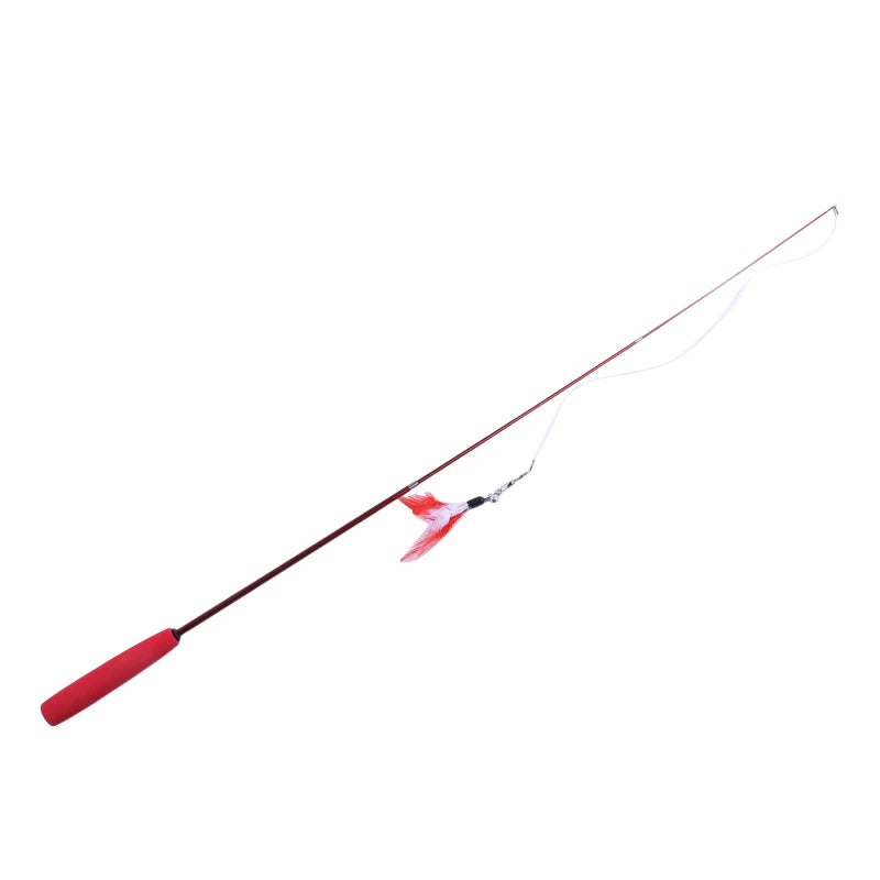 3-Section Cat Teaser Wand - Interactive Play