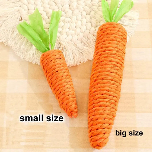 Carrot Cat Toy - Self Entertainment Teething Scratching