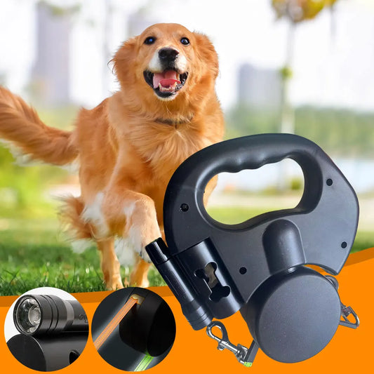 Dual LED Retractable Dog Leash
