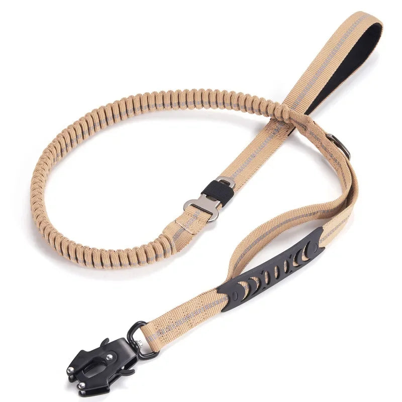 4-in-1 No Pull Reflective Bungee Dog Leash