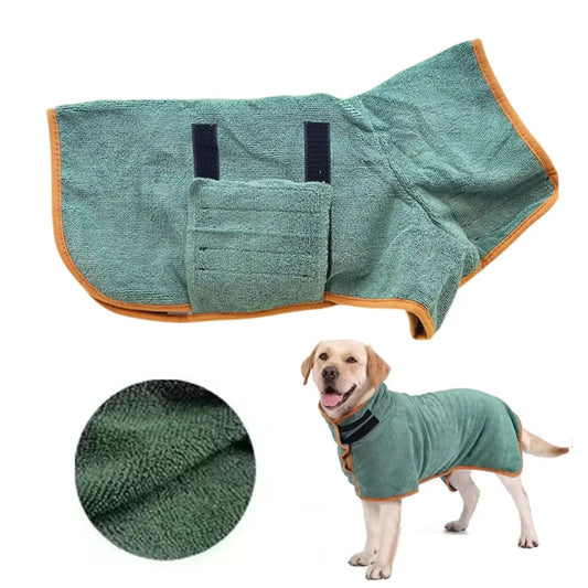 Microfiber Dog Bathrobe
