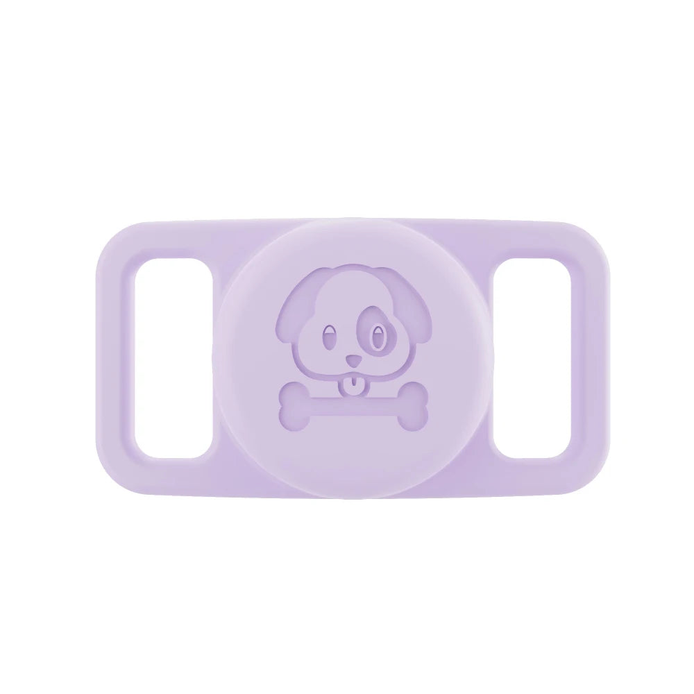 AirTag Pet Collar Holder - Waterproof Silicone GPS Tracker Loop for Dogs & Cats