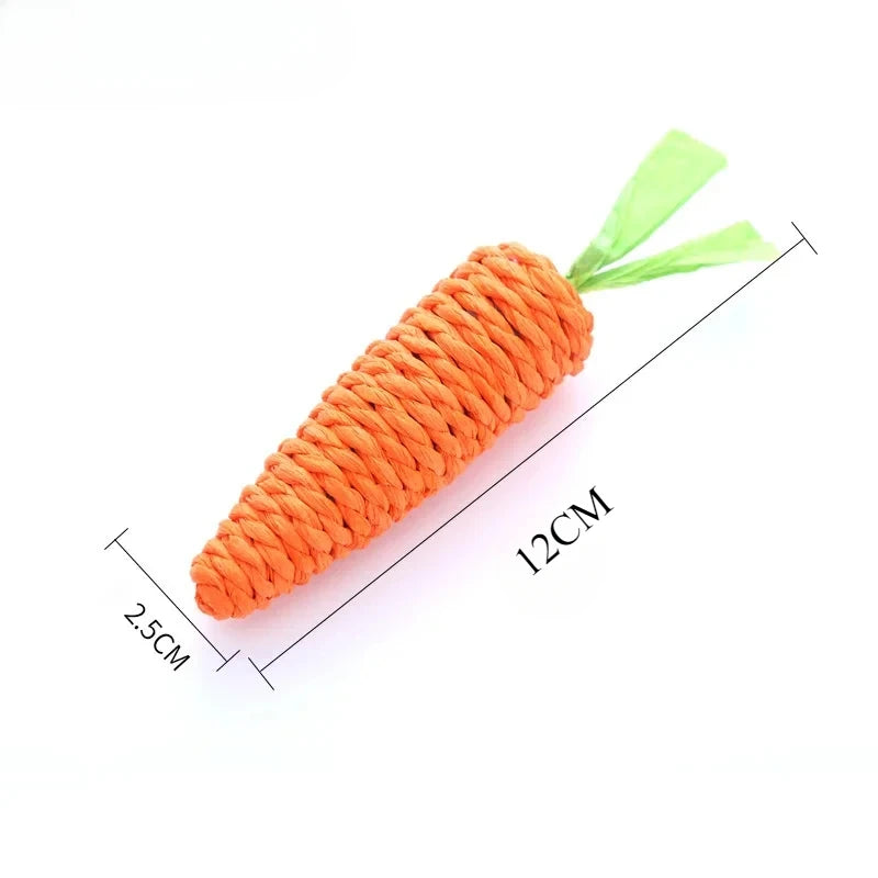 Carrot Cat Toy - Self Entertainment Teething Scratching
