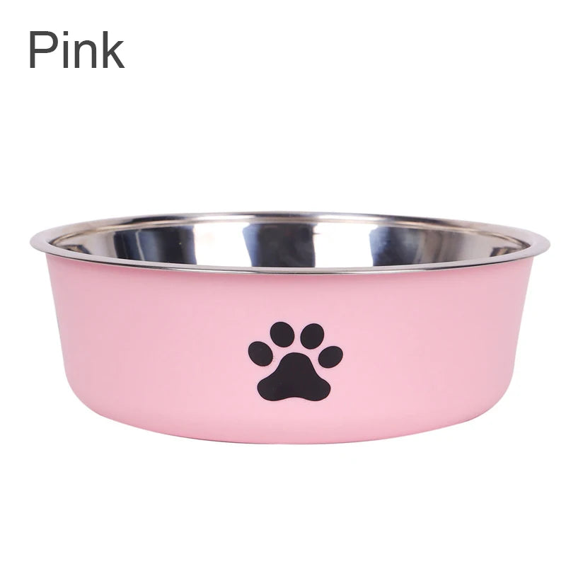 Stainless Steel Pet Bowl Non-Slip - Perfect Dogs Cats