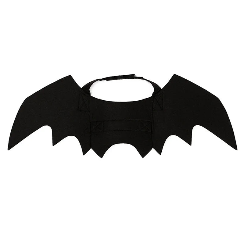 Halloween Bat Wings Pet Costume - Black Pet Harness Wings