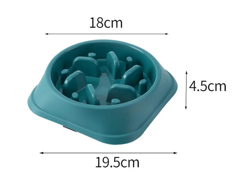 Slow Feeder Dog Bowl - Anti Choking Pet Feeding Bowl