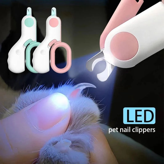LED Pet Nail Clipper - Professional Safety Trimmer Dogs Cats