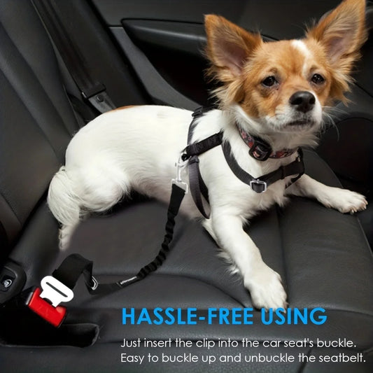 Adjustable Dog Car Seat Belt - Pet Safety Harness