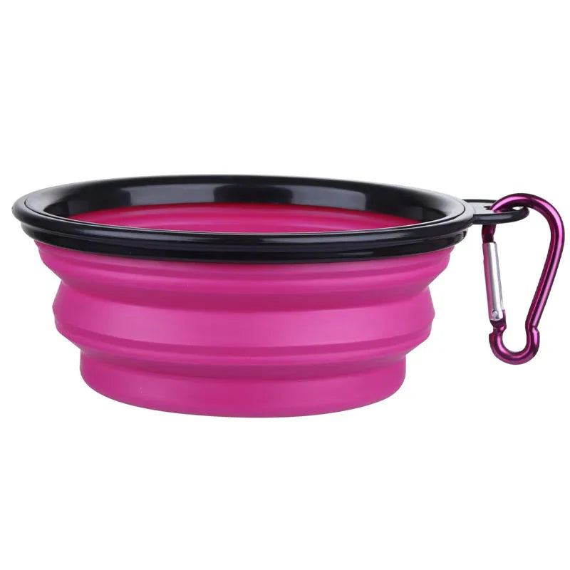 Clip & Go Collapsible Pet Bowl - Portable Travel Dog Cat Bowl