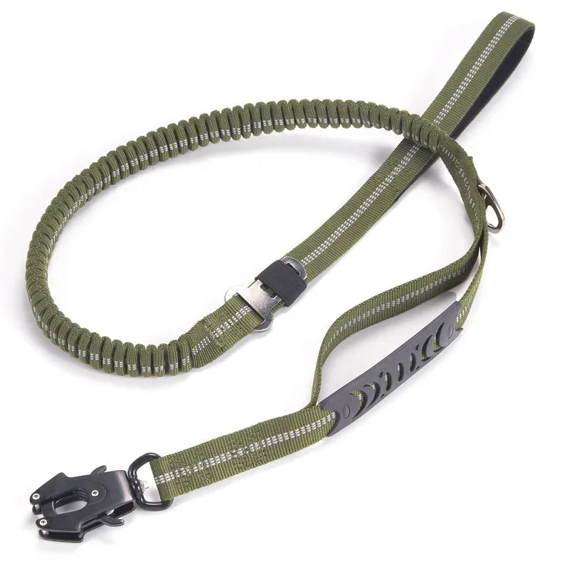 4-in-1 No Pull Reflective Bungee Dog Leash