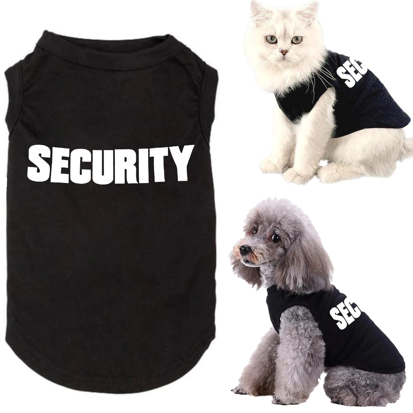 Security Guard Dog Costume - Small Dog Vest Uniform