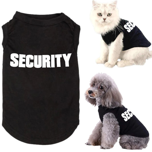 Security Guard Dog Costume - Small Dog Vest Uniform