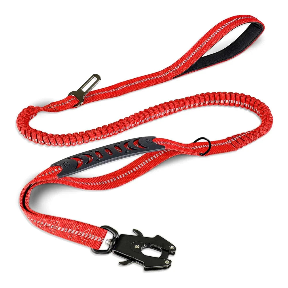 4-in-1 No Pull Reflective Bungee Dog Leash