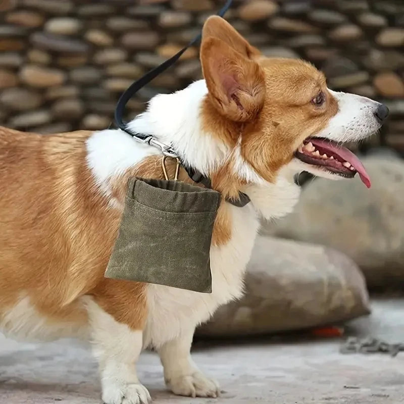 Canvas Dog Treat Pouch - Hands Free Training Bag
