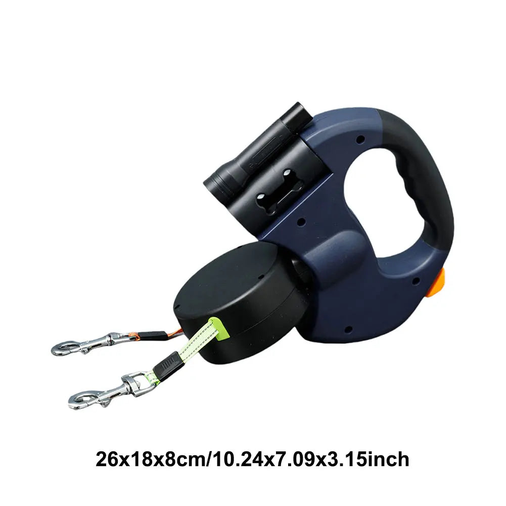 Dual LED Retractable Dog Leash