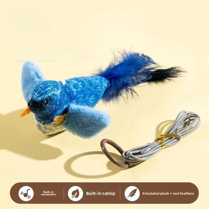 Interactive Bird Cat Toy - Realistic Feathered Catnip Toys