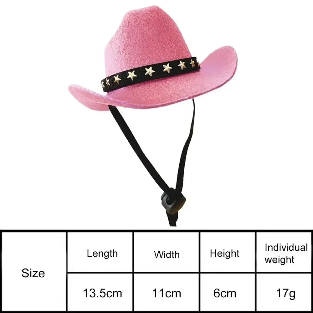 Small Adjustable Pet Cowboy Hat