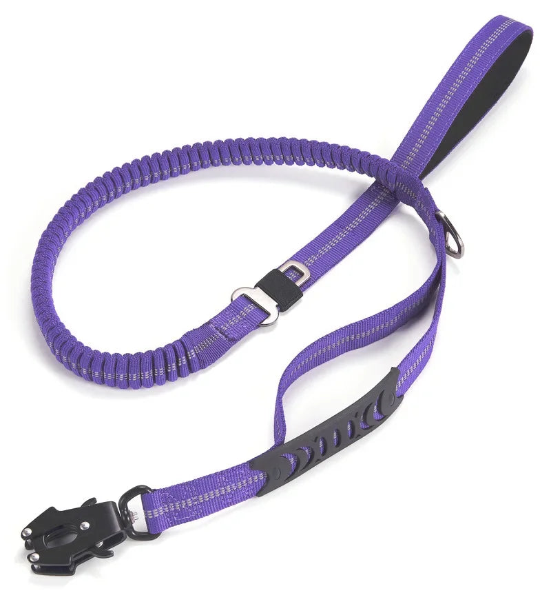 4-in-1 No Pull Reflective Bungee Dog Leash