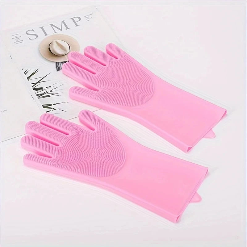 Magic Pet Grooming Gloves - Turn Bath Time Into Bonding Time