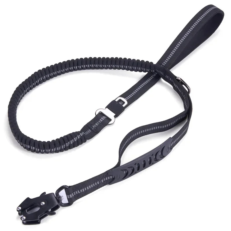 4-in-1 No Pull Reflective Bungee Dog Leash