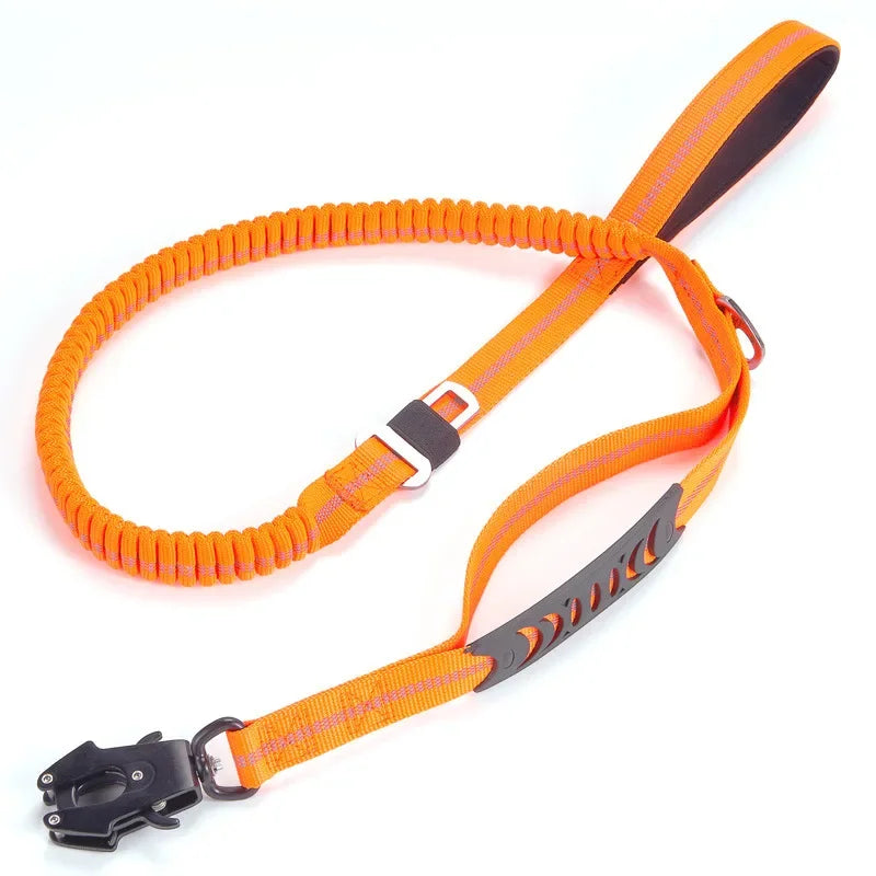 4-in-1 No Pull Reflective Bungee Dog Leash