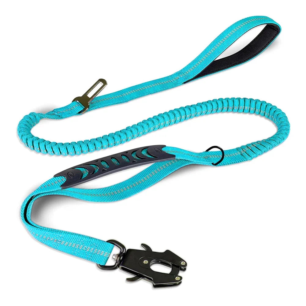 4-in-1 No Pull Reflective Bungee Dog Leash