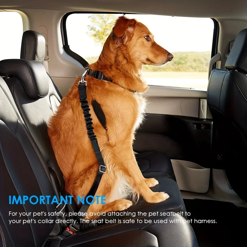 Adjustable Dog Car Seat Belt - Pet Safety Harness